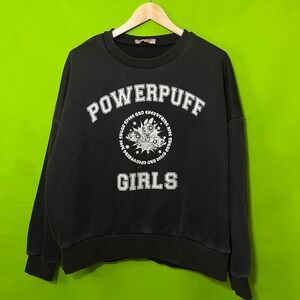 Large Dolls Kill x Powerpuff Girls Black Crewneck Sweatshirt Large Womens
